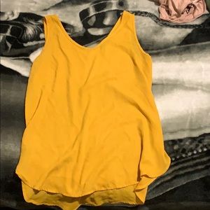 Simple yellow tank top
